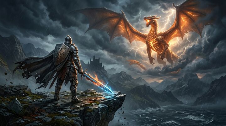 Dragonfall — free 4K gaming desktop wallpaper for Windows